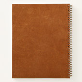 カスタマイズ可能な金ゴールドロゴノートブック弁護士 ノートブック (裏面)