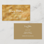 カスタマイズ可能な金ゴールド名刺 名刺 (正面/裏面)