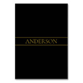 カスタマイズ可能な金ゴールド文字とライン テーブルナンバー (裏面)