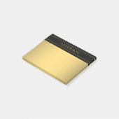 カスタマイズ可能な金ゴールド文字とライン ポストイット (アングル)