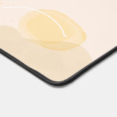 カスタマイズ可能な金ゴールド熱帯リーフ抽象芸術 デスクマット (コーナー)