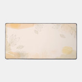 カスタマイズ可能な金ゴールド熱帯リーフ抽象芸術 デスクマット (正面)