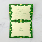 カスタマイズ可能な金写真フレームカード シーズンカード (内部)