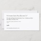 カスタマイズ可能な長いアートショーディスプレイカードラベル (正面)