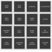 カスタマイズ可能な防水ブラックディスペンサーラベル シール (正面)