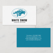 カスタマイズ可能な除雪機の名刺 名刺 (正面/裏面)