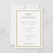 カスタマイズ可能な陸上パーティー招待状 招待状 (裏面)