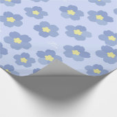 カスタマイズ可能な隠されたメッセージは私をない花忘れます ラッピングペーパー (角)