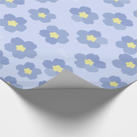 カスタマイズ可能な隠されたメッセージは私をない花忘れます ラッピングペーパー (角)