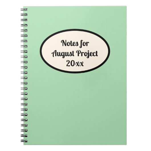 カスタマイズ可能な雑誌 ノートブック (正面)