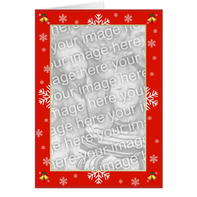 カスタマイズ可能な雪片とクリスマスベル (正面)