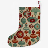 カスタマイズ可能な電球クリスマスカントリーストッキング スモールクリスマスストッキング (裏面)