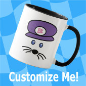 カスタマイズ可能な青いキャップ小さなマウスマグ マグカップ