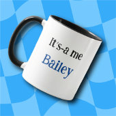 カスタマイズ可能な青いキャップ小さなマウスマグ マグカップ