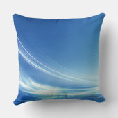カスタマイズ可能な青い抽象芸術装飾用クッション クッション (裏面)