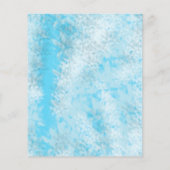 カスタマイズ可能な青い笑顔のサル招待状 チラシ (裏面)