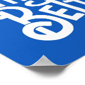 カスタマイズ可能な青い練習はより良くなるポスター ポスター (角)