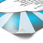 カスタマイズ可能な青いCat導入証明書 フォトプリント (角)