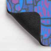 カスタマイズ可能な青とマゼンタの抽象芸術マウスパッド マウスパッド (コーナー)