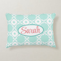 カスタマイズ可能な青と白の三葉模様