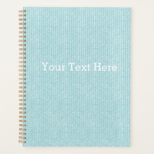 カスタマイズ可能な青インスパイア編 プランナー手帳 (正面)