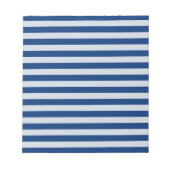 カスタマイズ可能な青ストライプ色 ノートパッド (正面)