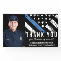 カスタマイズ可能な青線警察の退職写真