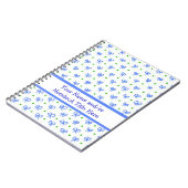 カスタマイズ可能な青/緑/白い湾曲形スパイラルノートブック ノートブック (左側)