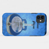 カスタマイズ可能な青Iの電話5 Case-Mate iPhoneケース (裏面(横))