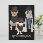 カスタマイズ可能な面白いラボ卒業パーティー 招待状 (スタンド正面)