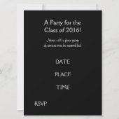 カスタマイズ可能な面白いラボ卒業パーティー 招待状 (裏面)