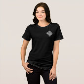 カスタマイズ可能な面白いQRコード トライブレンドTシャツ (正面全面)