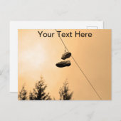 カスタマイズ可能な靴の投げ捨て ポストカード (正面/裏面)