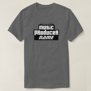 カスタマイズ可能な音楽生産者 Tシャツ