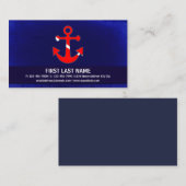 カスタマイズ可能な飛び込みの旗のいかりの名刺 名刺 (正面/裏面)