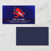 カスタマイズ可能な飛び込みの旗のタコの名刺 名刺 (正面/裏面)