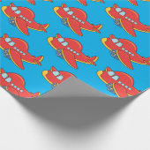 カスタマイズ可能な飛行機 ラッピングペーパー (角)