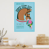 カスタマイズ可能な食べ馬帽子キッズポスター ポスター (キッチン)