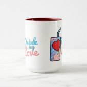 カスタマイズ可能な飲み物マイラブ マグカップ (中央)