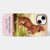 カスタマイズ可能な飼育ゴールデンパロミノホース Case-Mate iPhoneケース (裏面 (横))