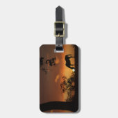 カスタマイズ可能な馬の荷物タグ ラゲッジタグ (正面縦)