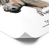 カスタマイズ可能な馬ペットの壁アートポスター ポスター (角)