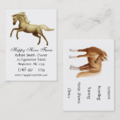 カスタマイズ可能な馬好きの名刺 名刺 (正面/裏面)