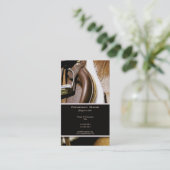 カスタマイズ可能な馬牧場馬小屋のロデオ 名刺 (スタンド正面)