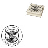 カスタマイズ可能な高地の牛蔵書票 ラバースタンプ (押印)