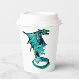 カスタマイズ可能な魅惑のシー ブリーズ ブルー ドラゴン 紙コップ