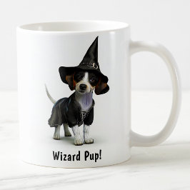 カスタマイズ可能な魔女のジャック・ラッセル・テリアの子犬 コーヒーマグカップ
