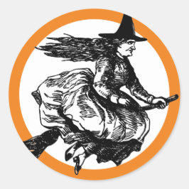 カスタマイズ可能な魔女ラウンドシール ラウンドシール