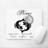 カスタマイズ可能な魚座の特徴ギリシャ語 – スタイル〔占星術の〕十二宮図 マウスパッド (マウス)