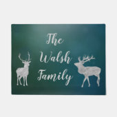 カスタマイズ可能な鹿のウェルカムマット ドアマット (正面)